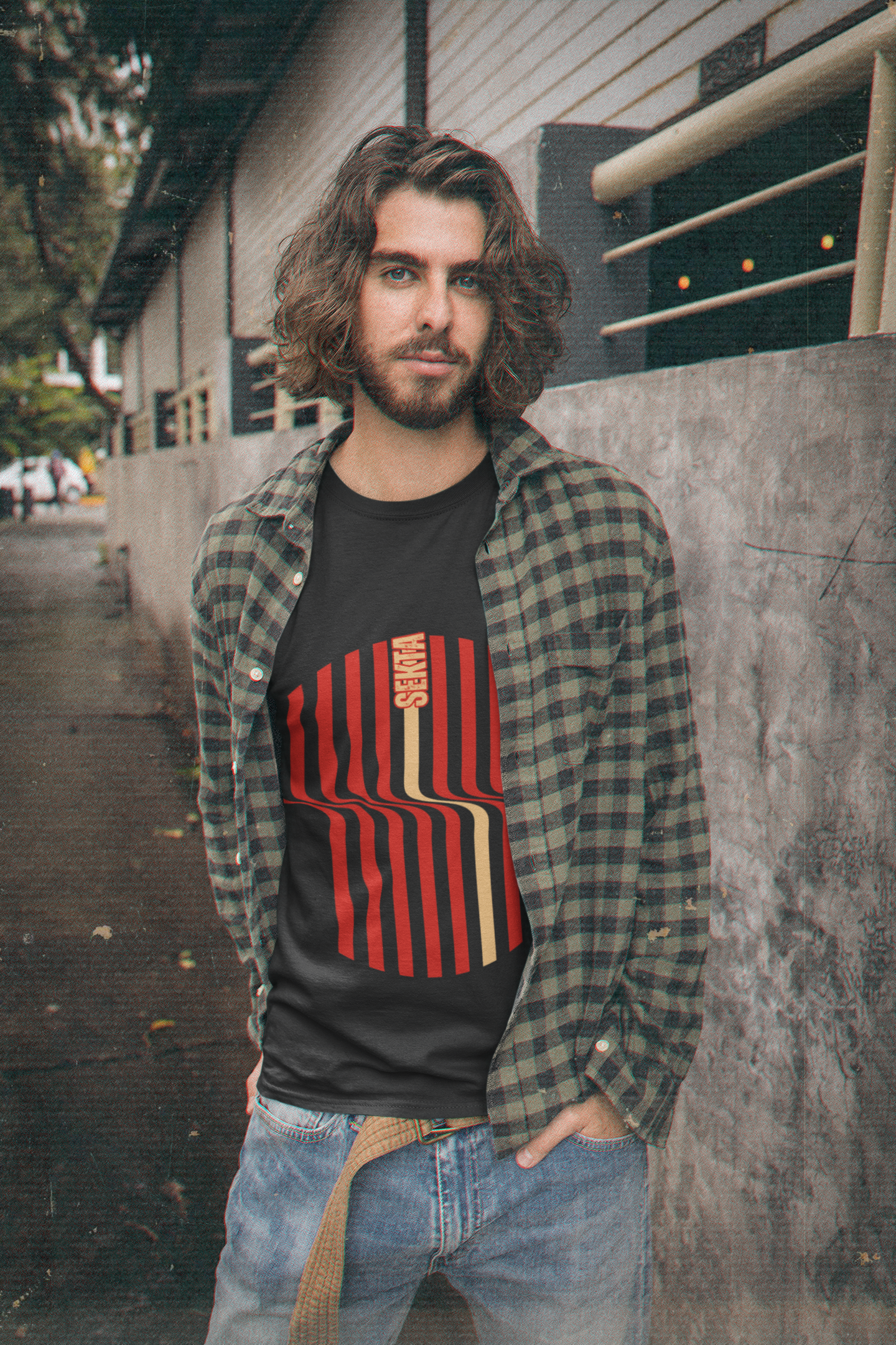 WAVEY STRIPES Unisex Short Sleeve Tee