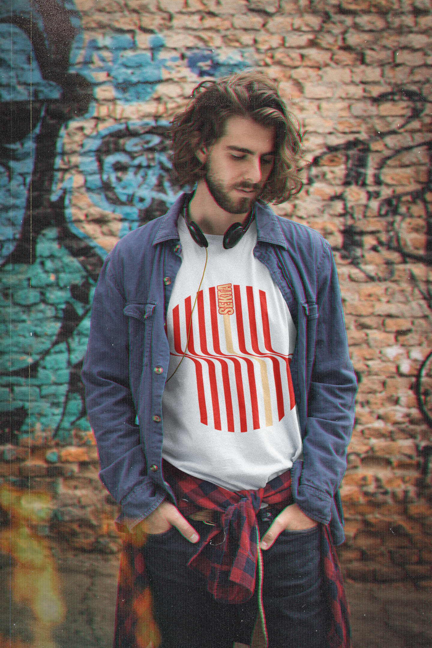 WAVEY STRIPES Unisex Short Sleeve Tee