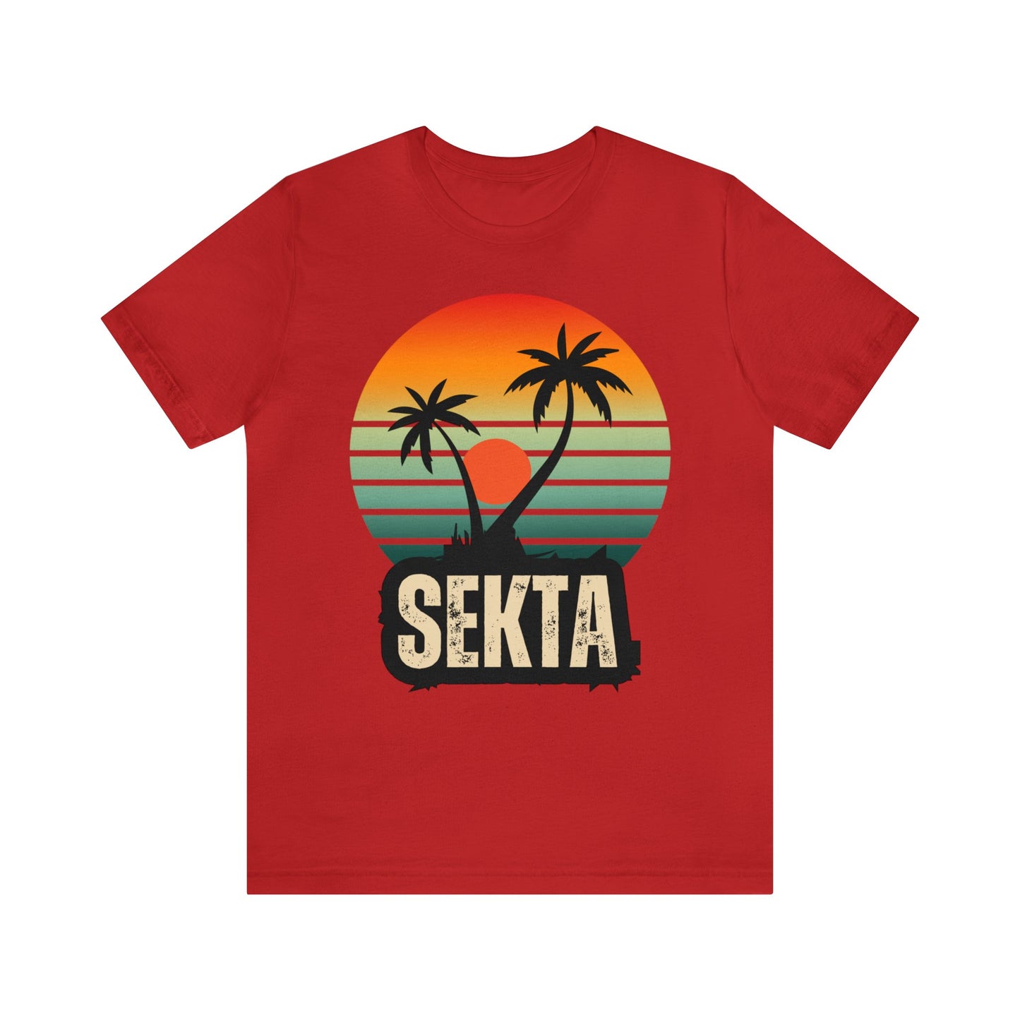 RETRO SUNSET Unisex Short Sleeve Tee