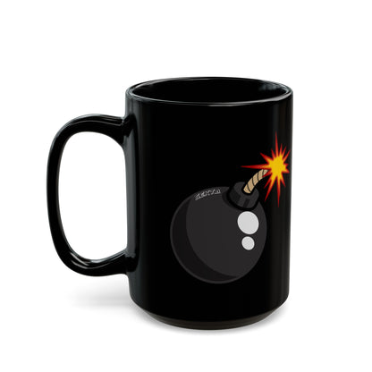 THE BOMB Black Mug (Large 15oz)