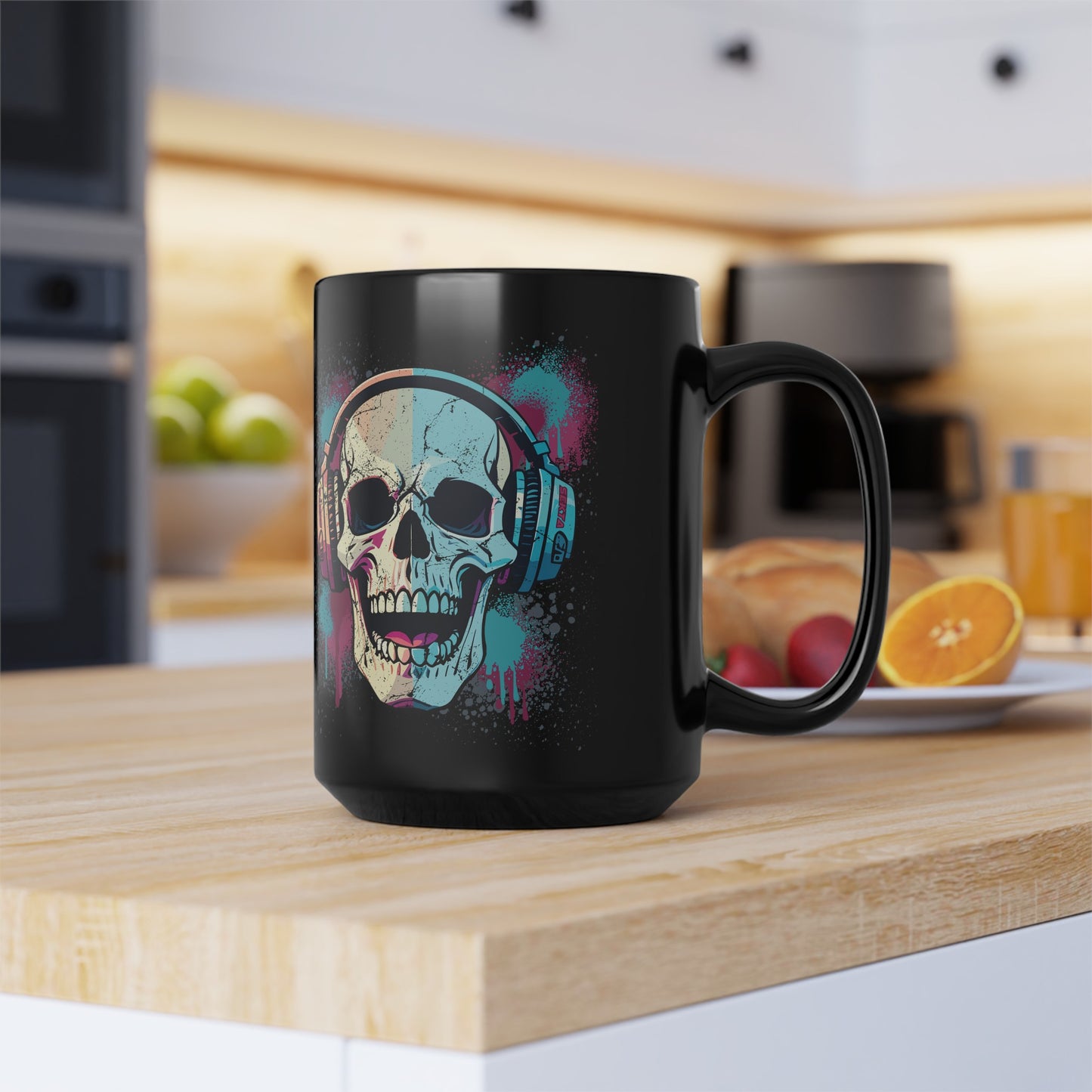 SKULLPHONES Black Mug (Large 15oz)