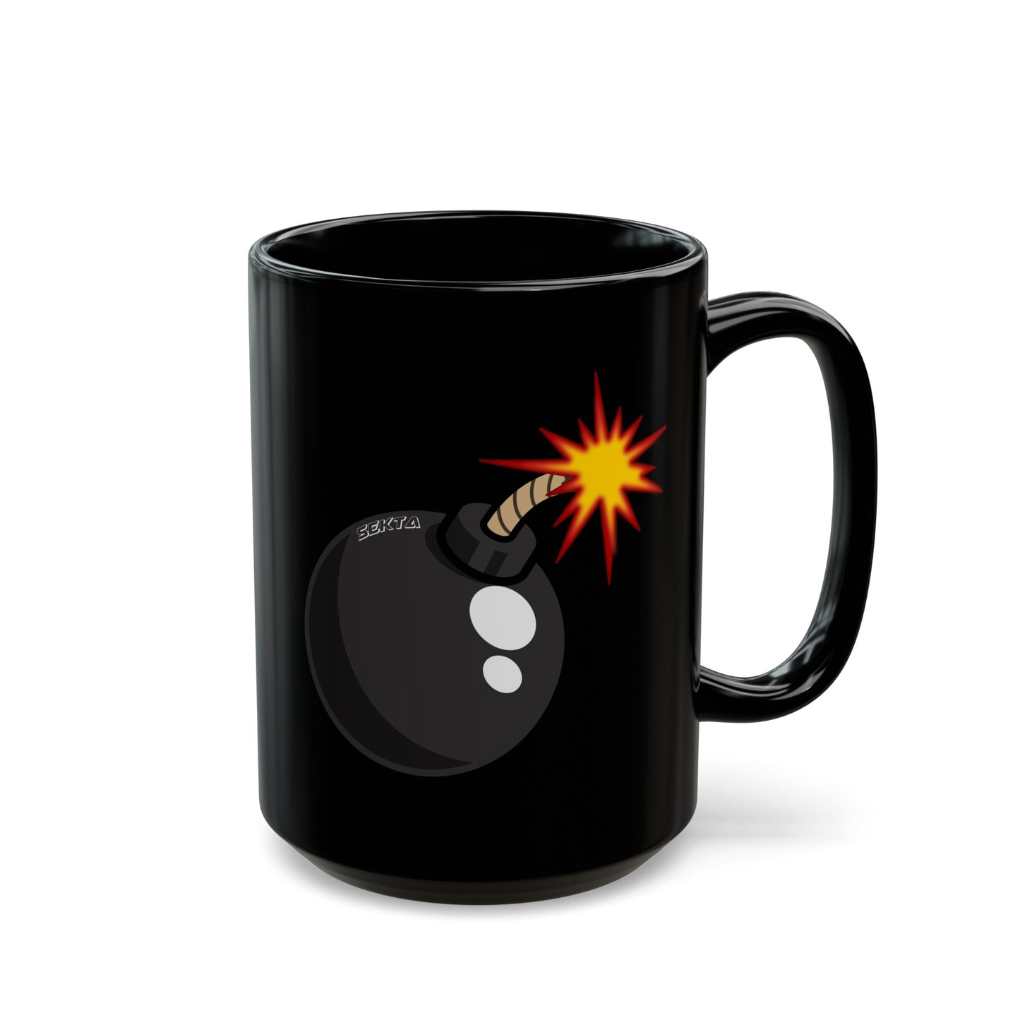 THE BOMB Black Mug (Large 15oz)