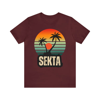 RETRO SUNSET Unisex Short Sleeve Tee