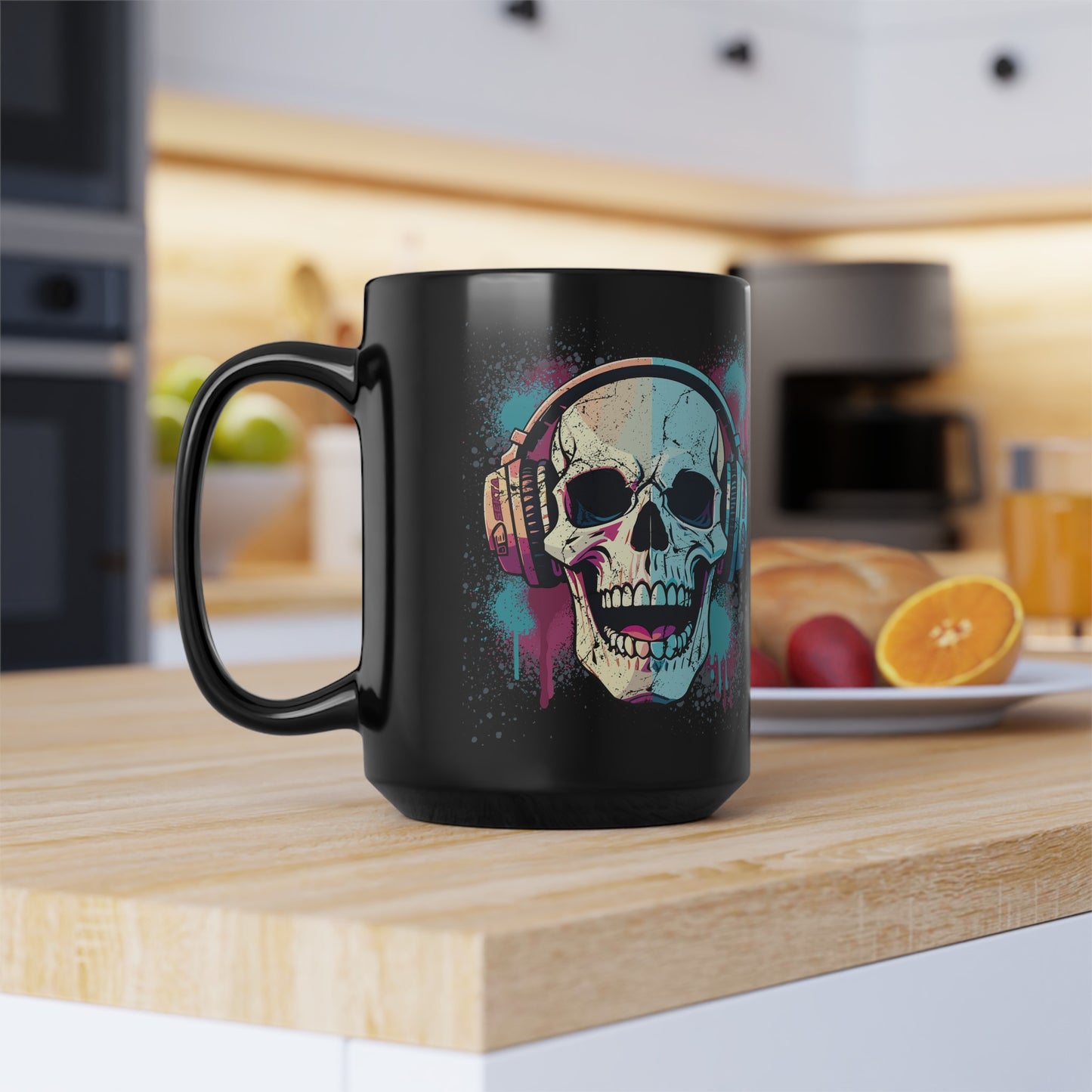 SKULLPHONES Black Mug (Large 15oz)