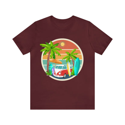 SURF TOURS Unisex Short Sleeve Tee