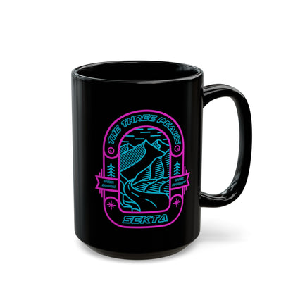 THE THREE PEAKS Black Mug (Large15oz)