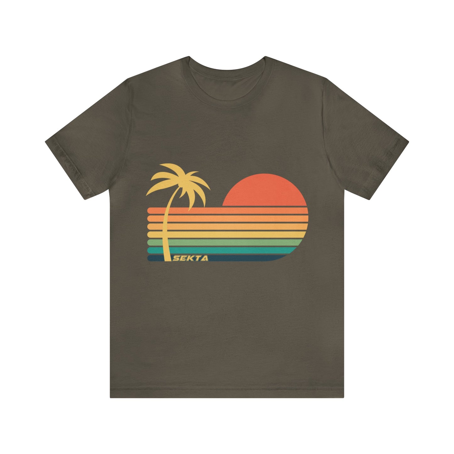 SUNSET STRIPES Unisex Short Sleeve Tee