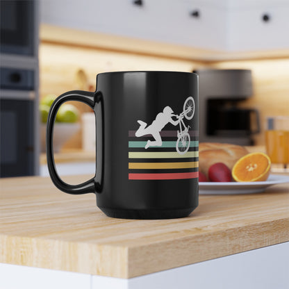 MTB STRIPES Black Mug (Large 15oz)