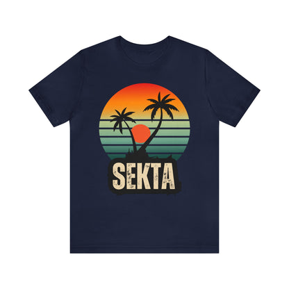 RETRO SUNSET Unisex Short Sleeve Tee