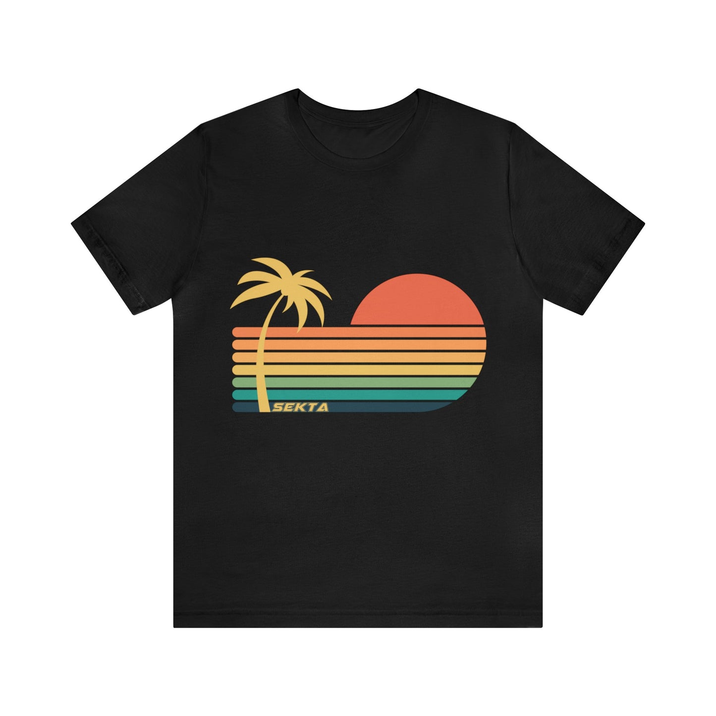 SUNSET STRIPES Unisex Short Sleeve Tee