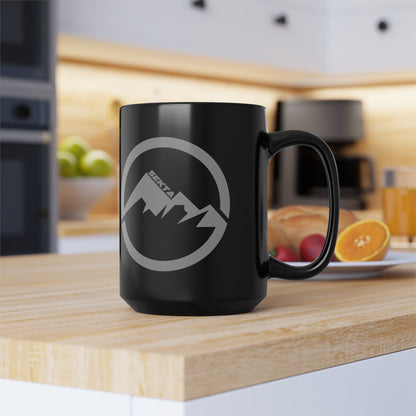 GREY MOUNTAIN Black Mug (Large 15oz)