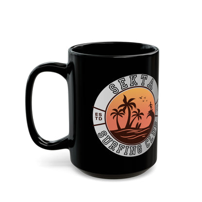 SURF CLUB Black Mug (Large 15oz)