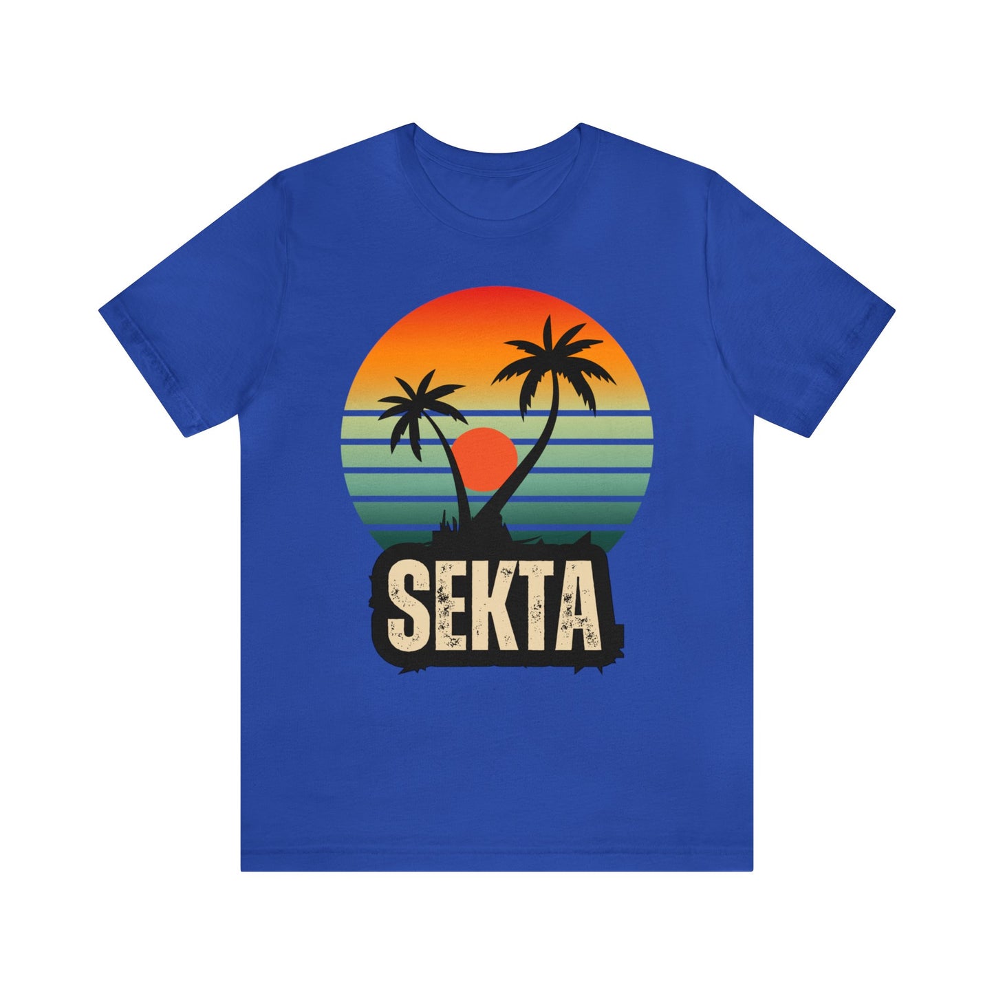 RETRO SUNSET Unisex Short Sleeve Tee