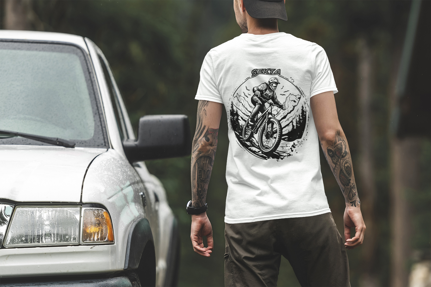 MTB LIFE (Back Print) Unisex Short Sleeve Tee