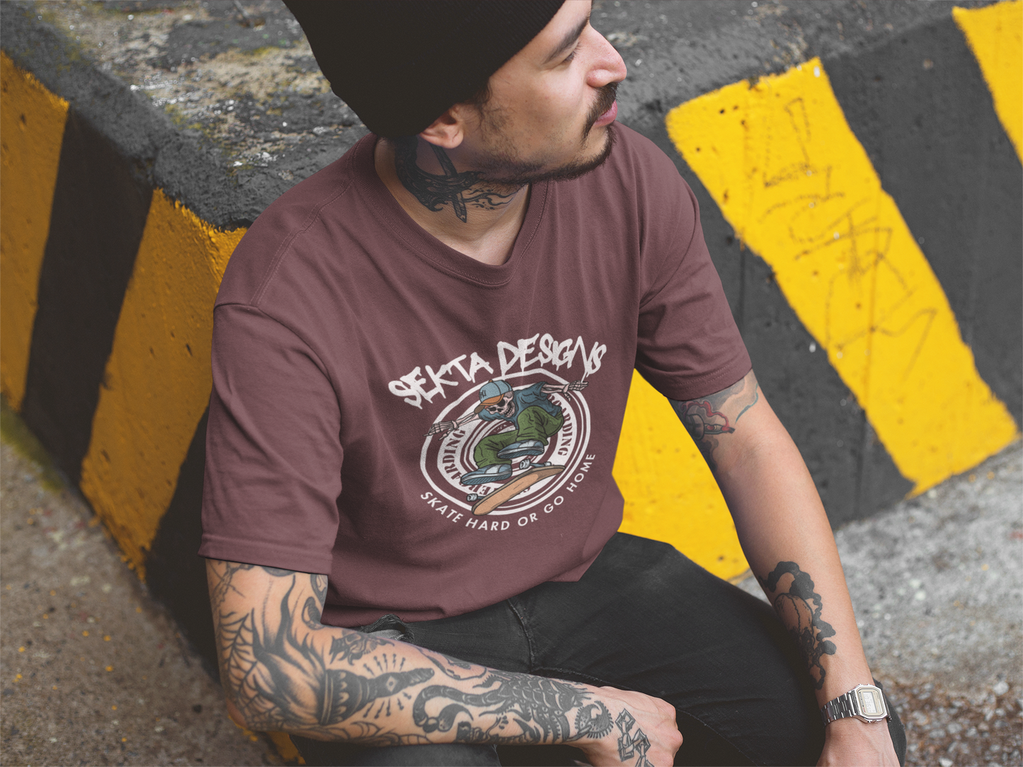 SKATE HARD Unisex Short Sleeve Tee