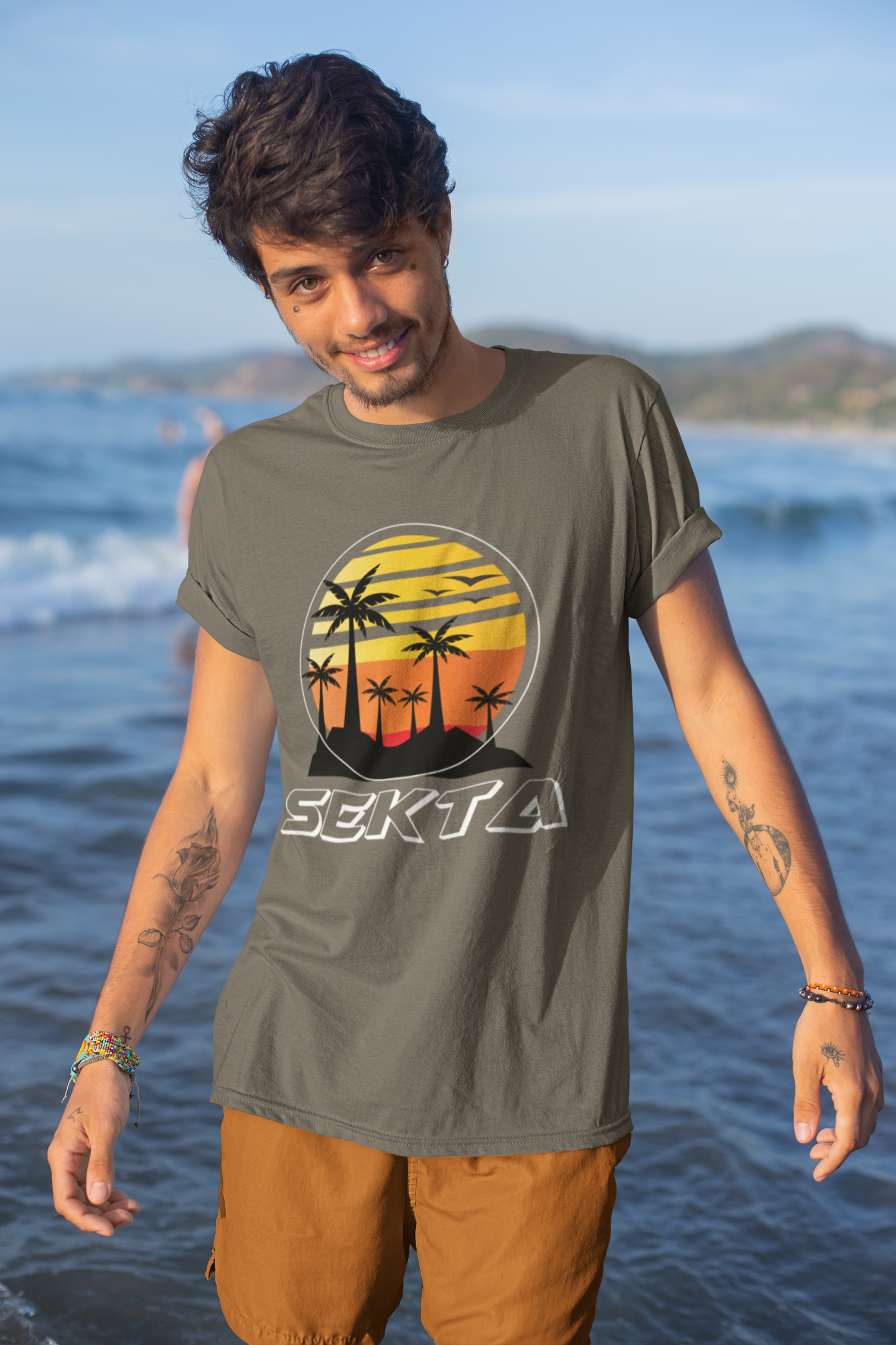 PALM TREES Unisex Short Sleeve Tee