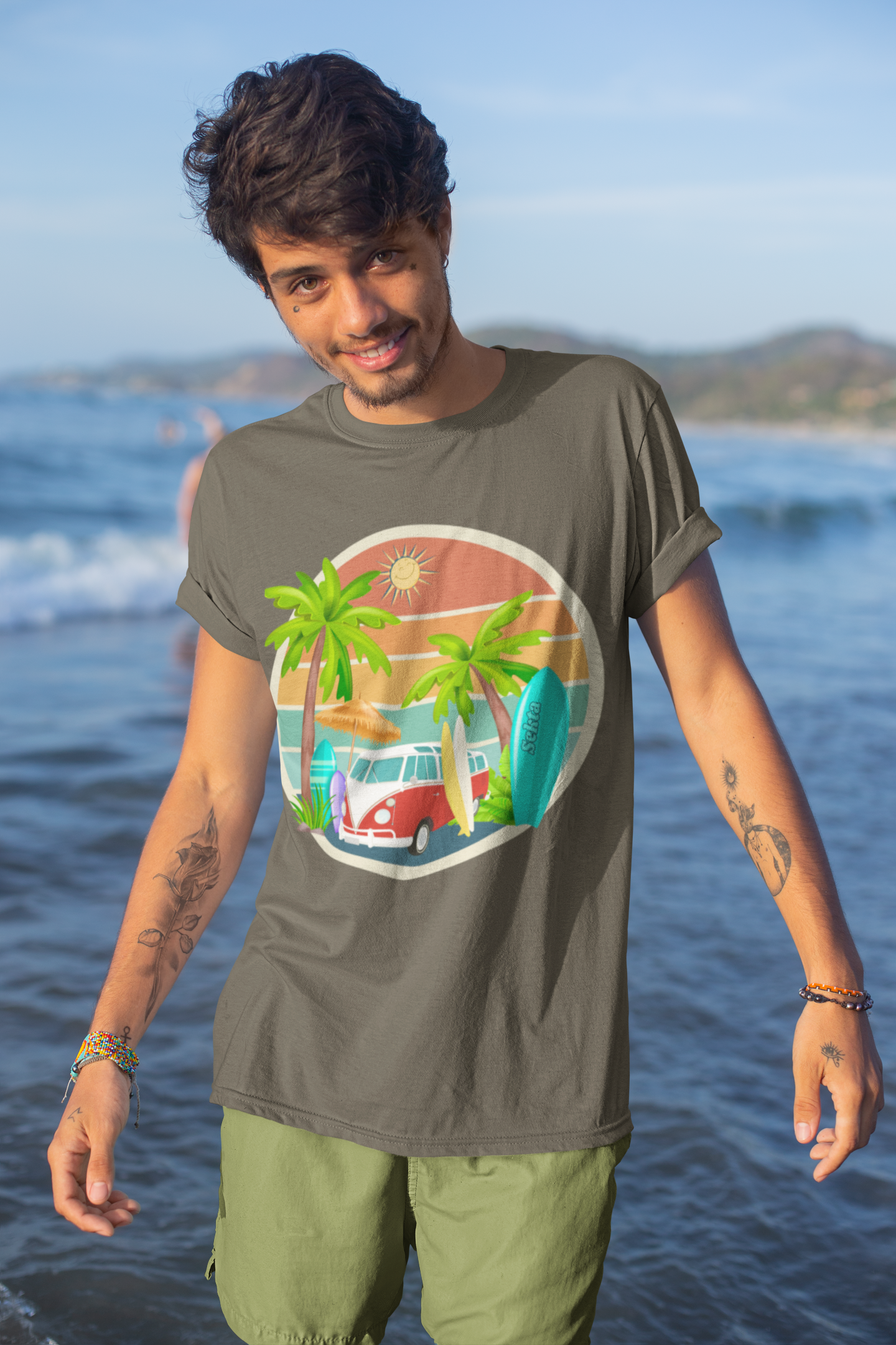 SURF TOURS Unisex Short Sleeve Tee