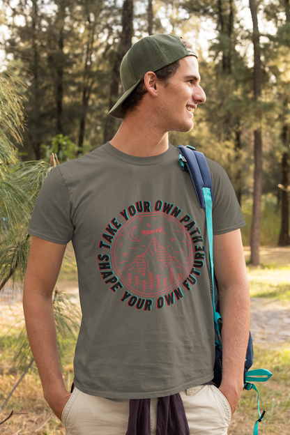 TAKE YOUR OWN PATH Unisex Short Sleeve Tee