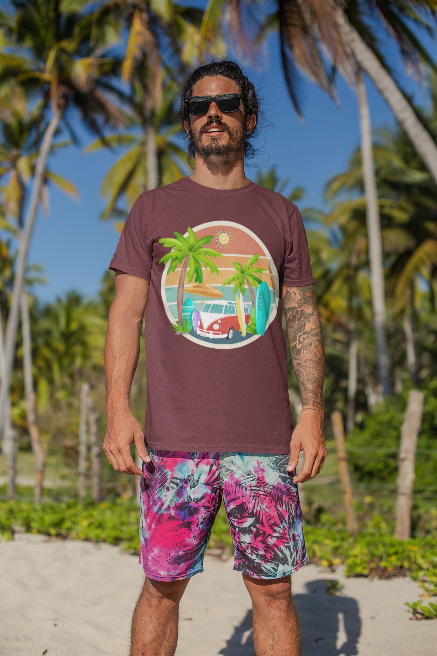 SURF TOURS Unisex Short Sleeve Tee