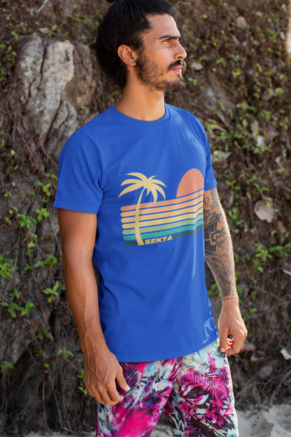 SUNSET STRIPES Unisex Short Sleeve Tee